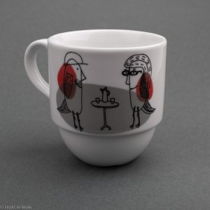 kubek porcelanowy "kawa z ptactwem"
