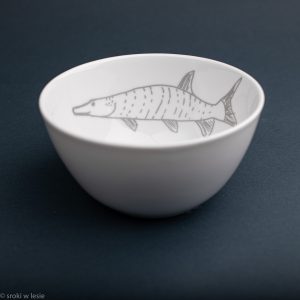 Miska porcelanowa "srebrny szczupak i srebrny sum"