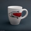 Kubek porcelanowy "czarny sum i czarny karp z czerwoną plamą" - Image 3