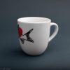 Kubek porcelanowy "czarny szczupak z czerwoną plamą" - Image 3