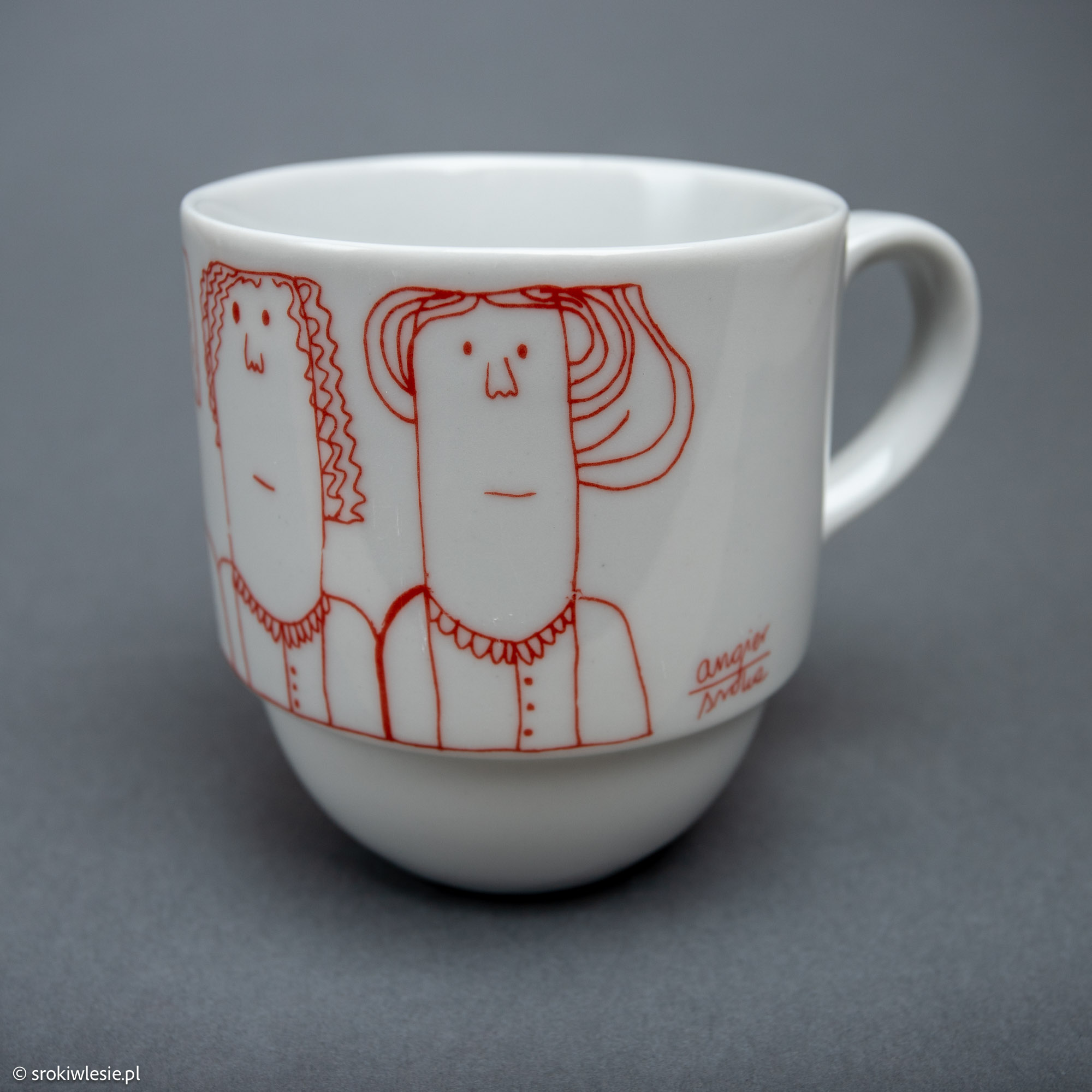 kubek porcelanowy "Panie" - obrazek 3