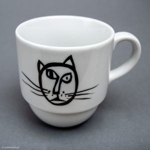 Kubek porcelanowy z kotem