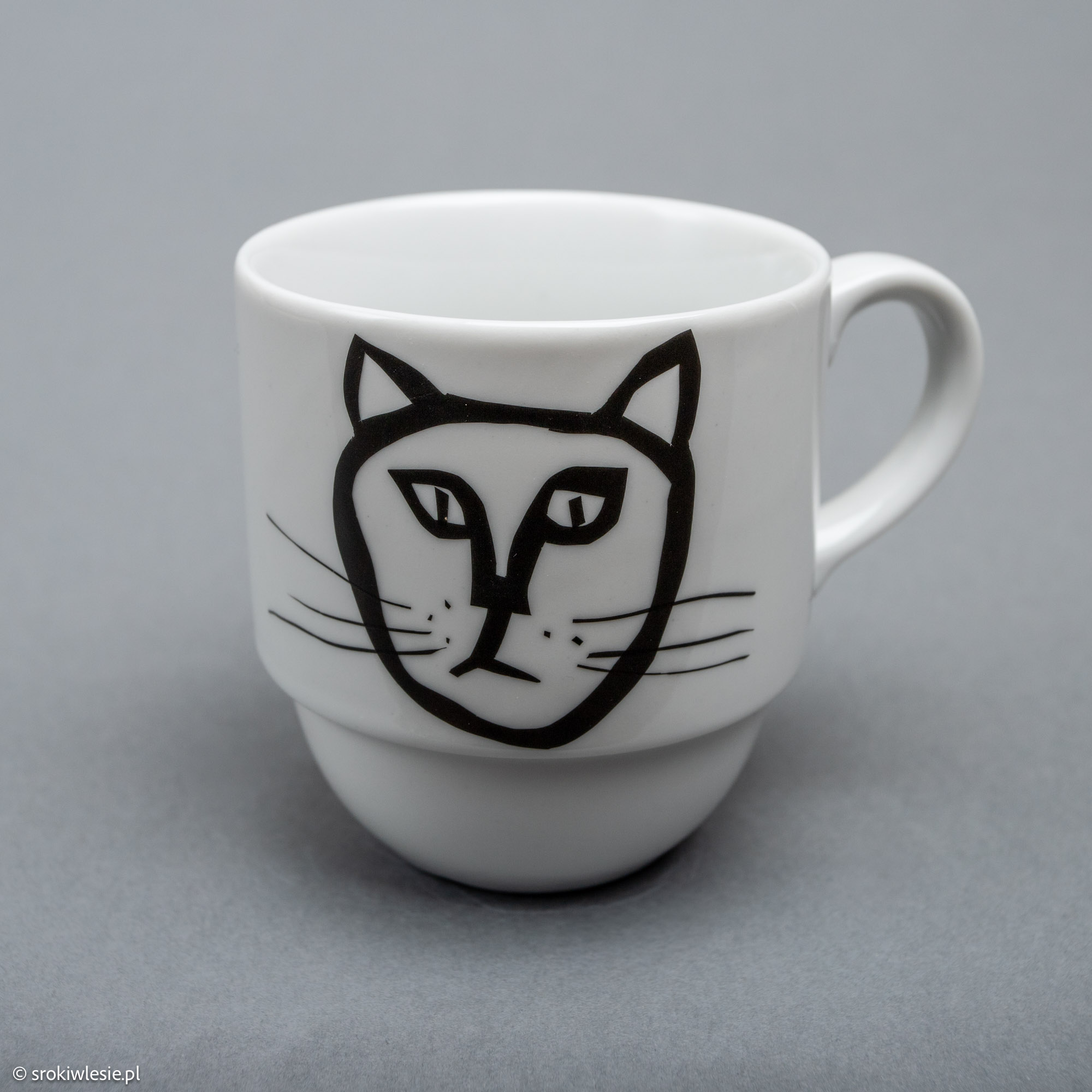 Kubek porcelanowy z kotem TAK