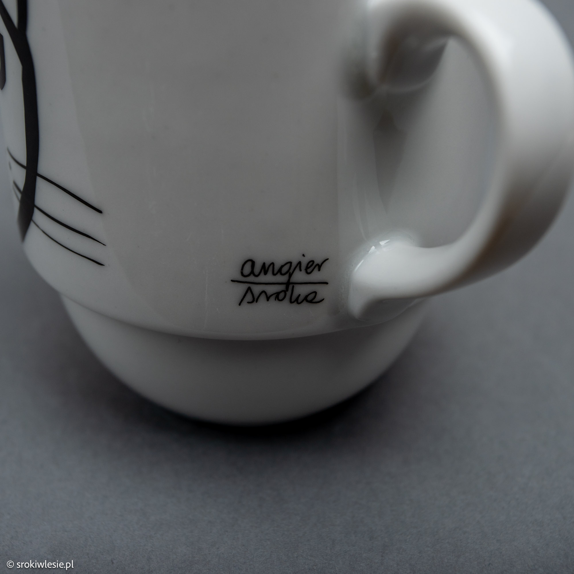 Kubek porcelanowy z kotem TAK - obrazek 3