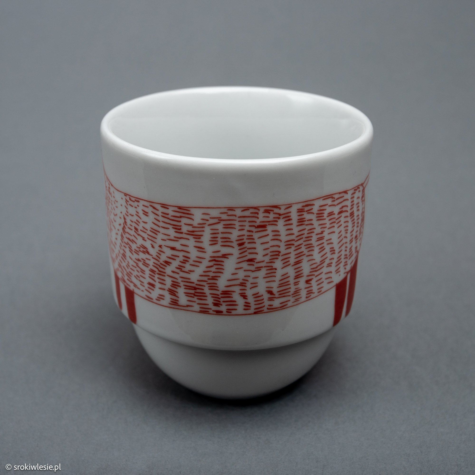 Porcelanowy kubek z czerwonym jamnikiem - obrazek 2