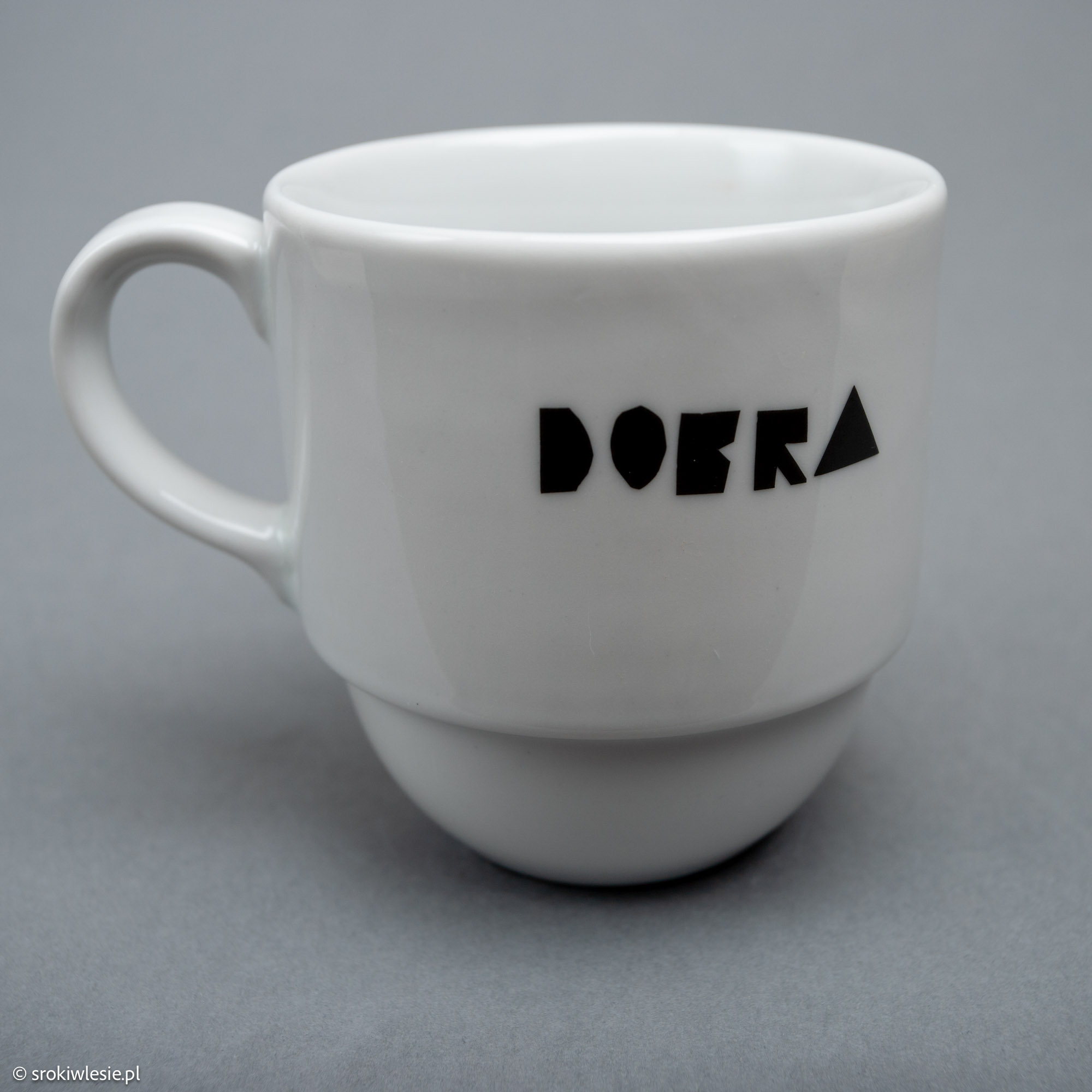 Kubek porcelanowy z kotem Dobra - obrazek 2