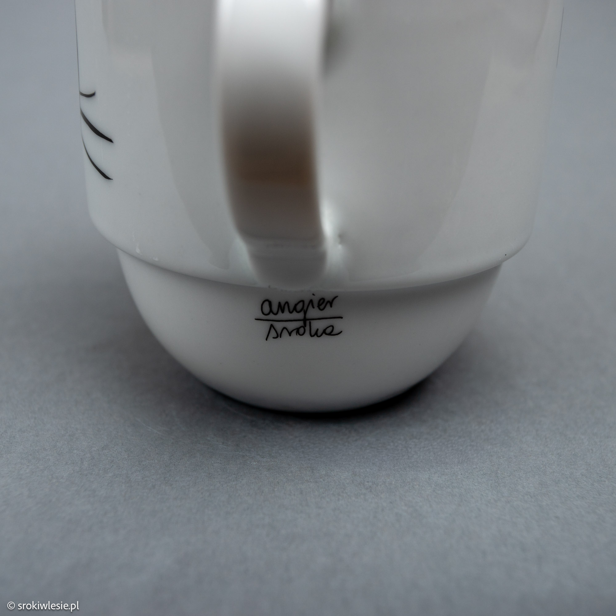 Kubek porcelanowy z kotem Dobra - obrazek 3