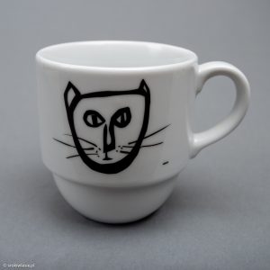 Kubek porcelanowy z kotem