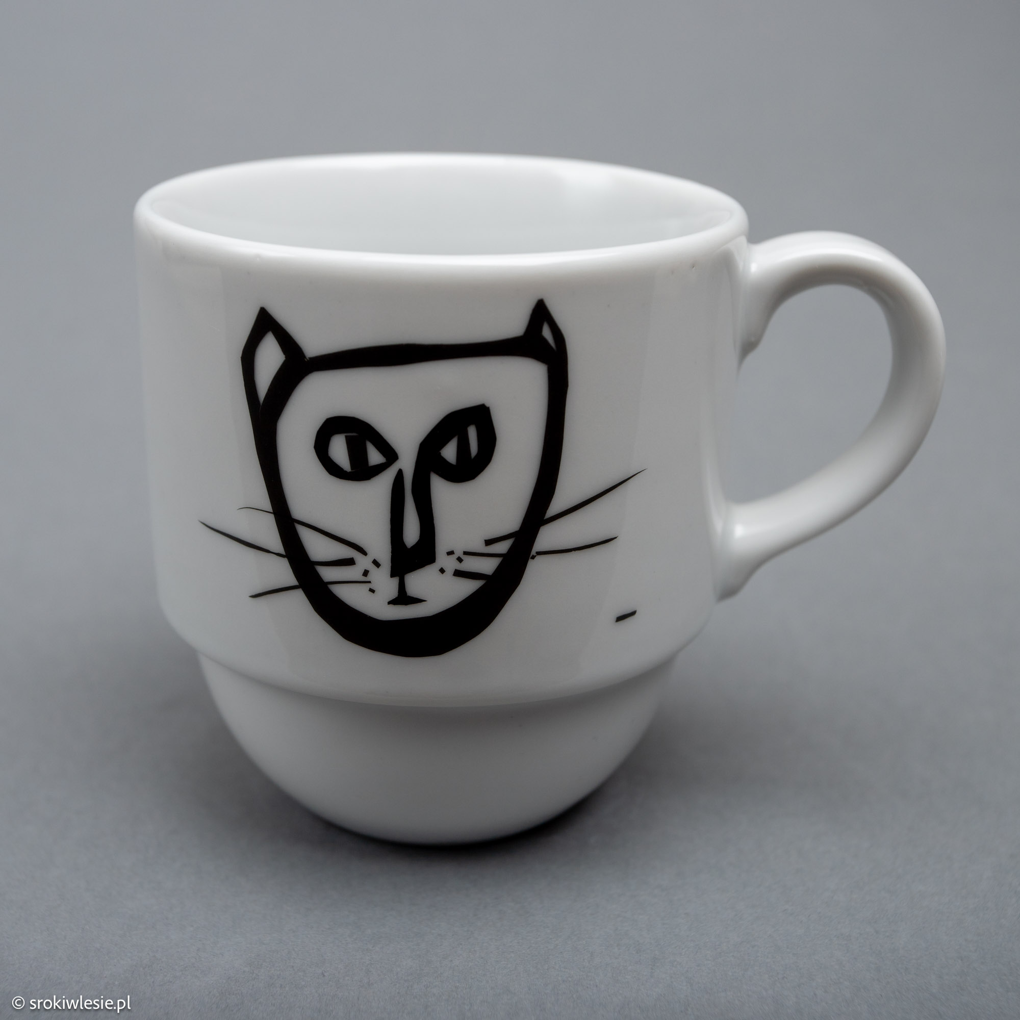 Kubek porcelanowy z kotem