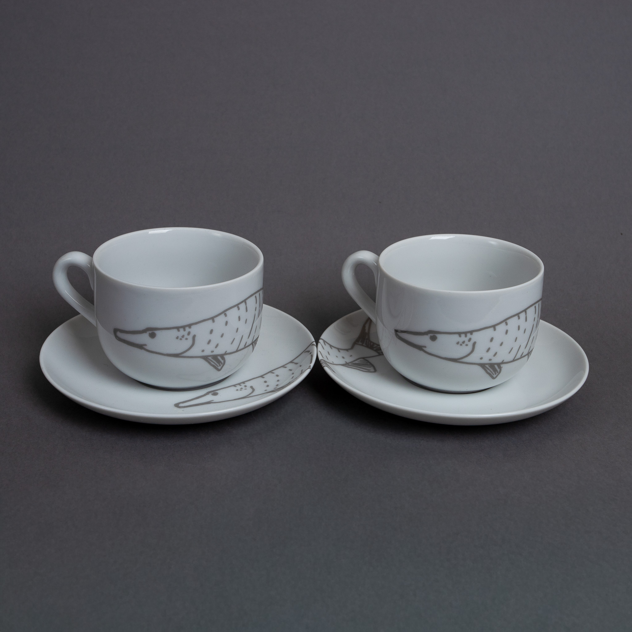 Filiżanka porcelanowa z szczupakiem - obrazek 4